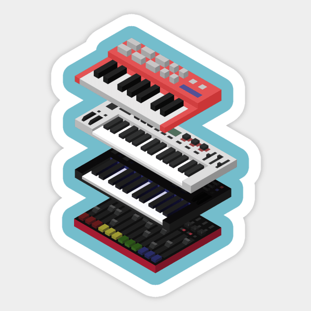 Synth Kit +Drum Machine Sticker by PrittsMotion